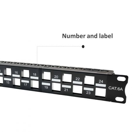 Staggered Design blank keystone patch panel feature-1